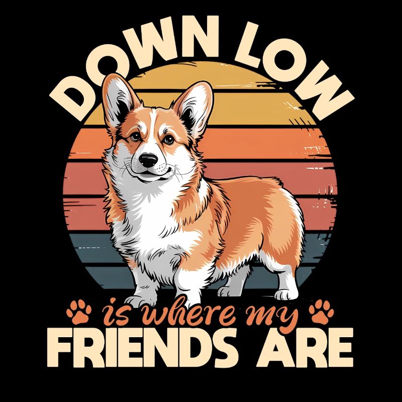 Corgi de race de chien drôle