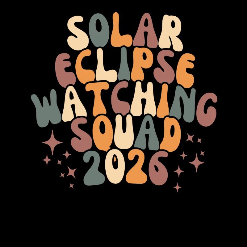 Total Solar Eclipse Island 2026 Reykjavik Vintage