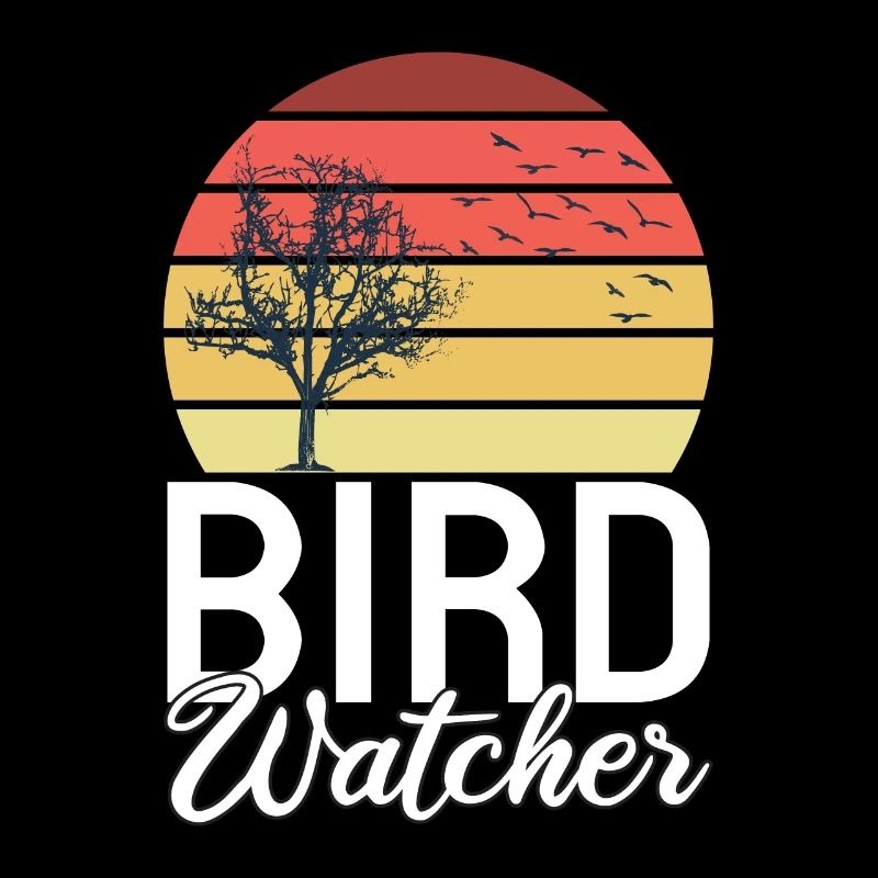Retro Vintage Birdwatcher Birdwatching Nerd