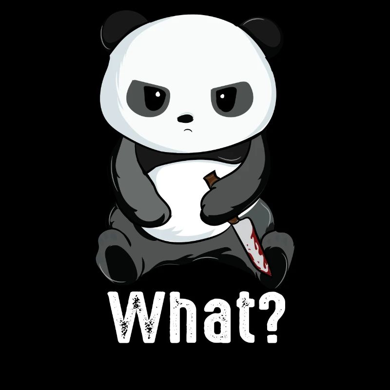 Panda with knife killerpanda bear panda bear gift