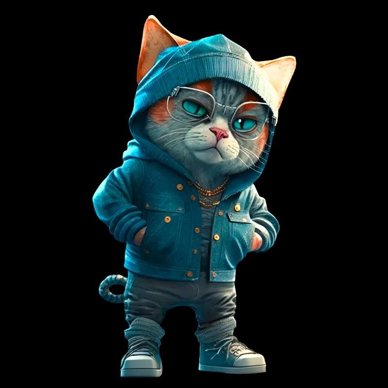 Hipster Katze Chat élégant