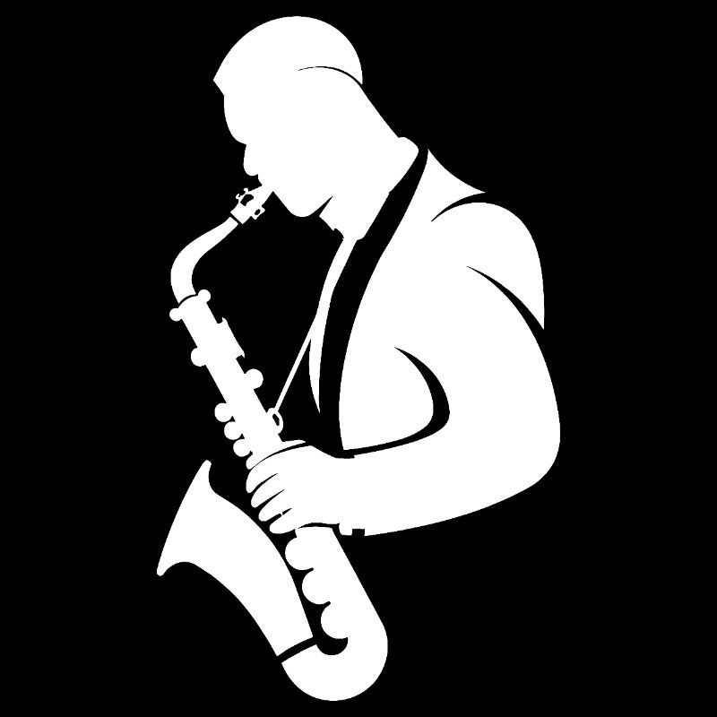 Saxophone Player Drawing