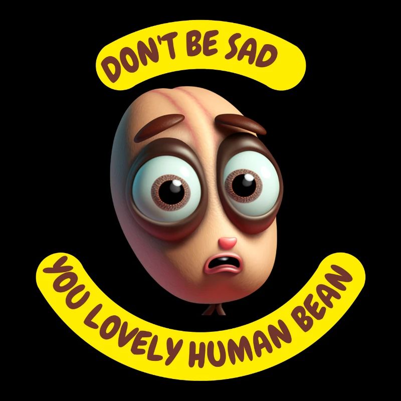 Du lieblicher Human Bean Art Print
