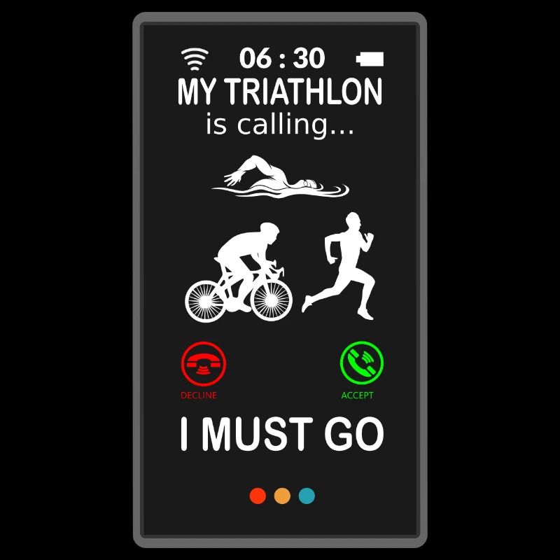 Triathlon is Calling funny funny saying