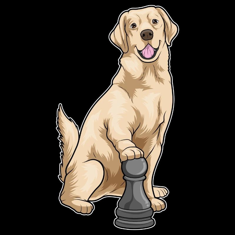 Labrador Schachfigur Bauer Schach