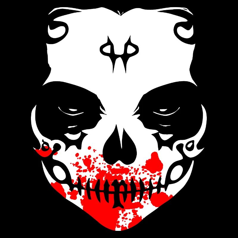 Calavera de horror sangriento