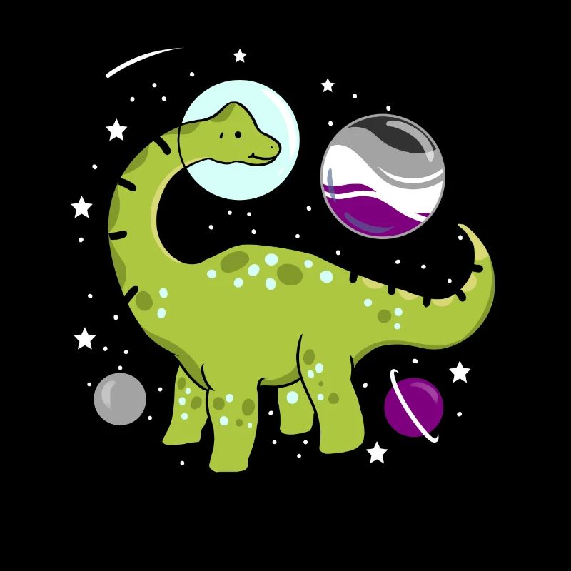 Brachiosaure dans l’espace Ace Pride