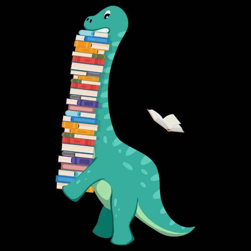 Book Dinosaur - Fun Book Lover Reading Reader