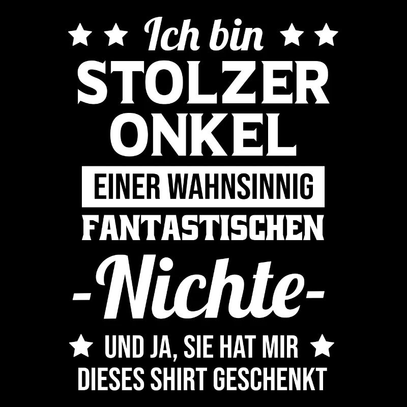 Stolzer Onkel Geschenk Nichte Spruch