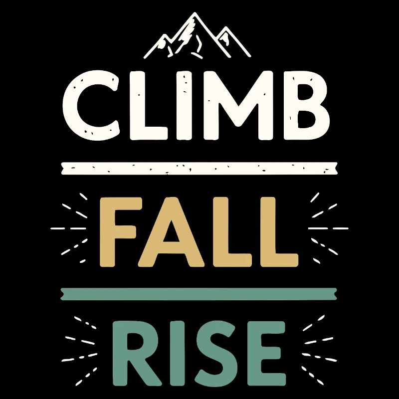 Climbs Falls Raises Mountain