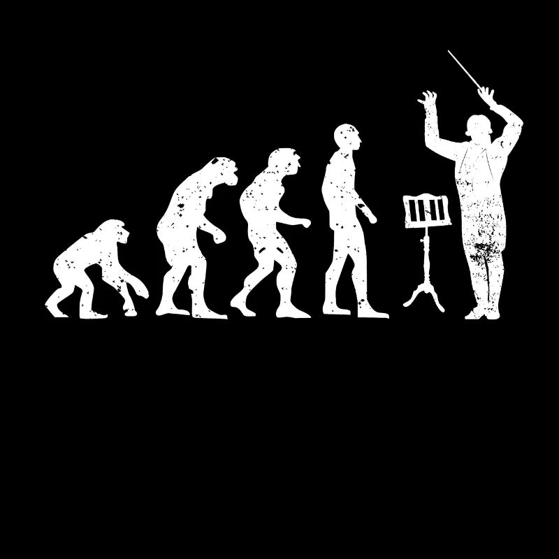 Dirigent Evolution Musiker Geschenkidee