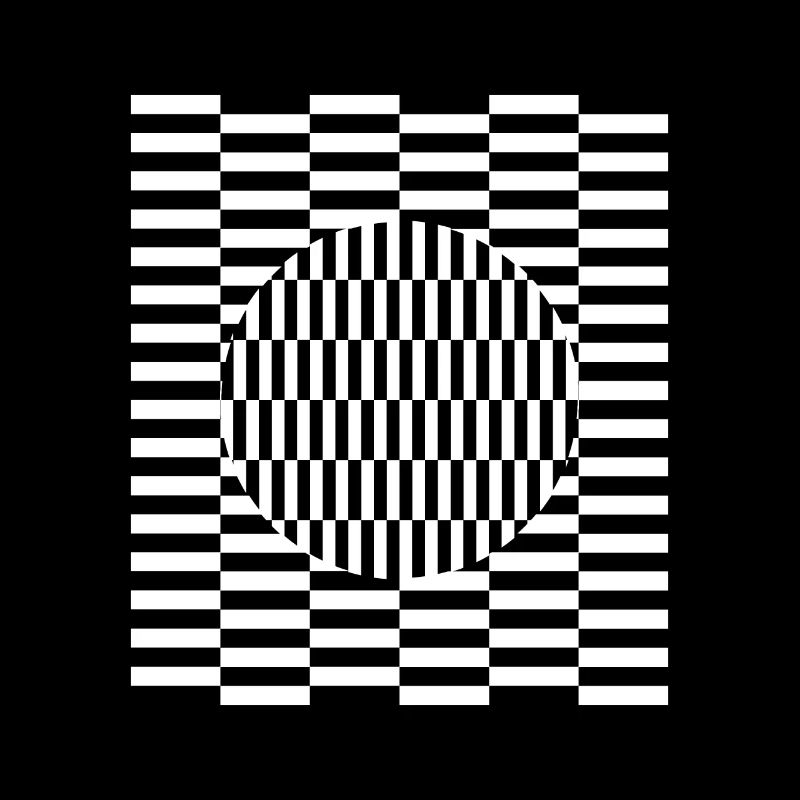 Imagination d'illusion de perception de grille visuelle