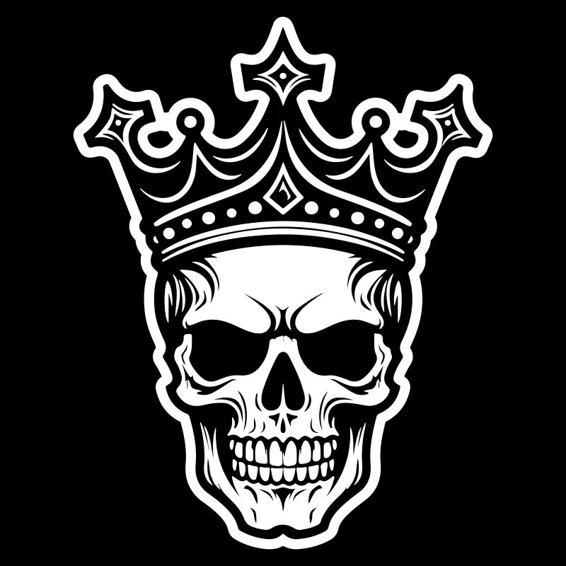 Skull King Crown Skull