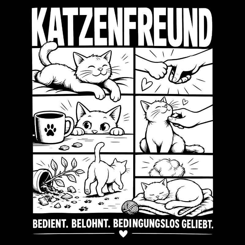 Katzenfreund Liebe Katze Comic