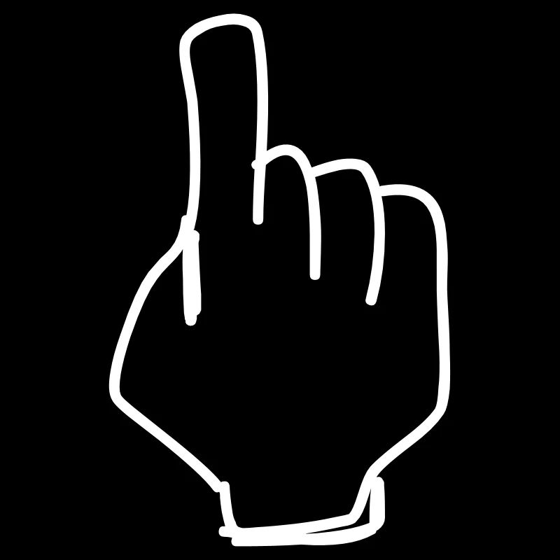Hand pointing finger