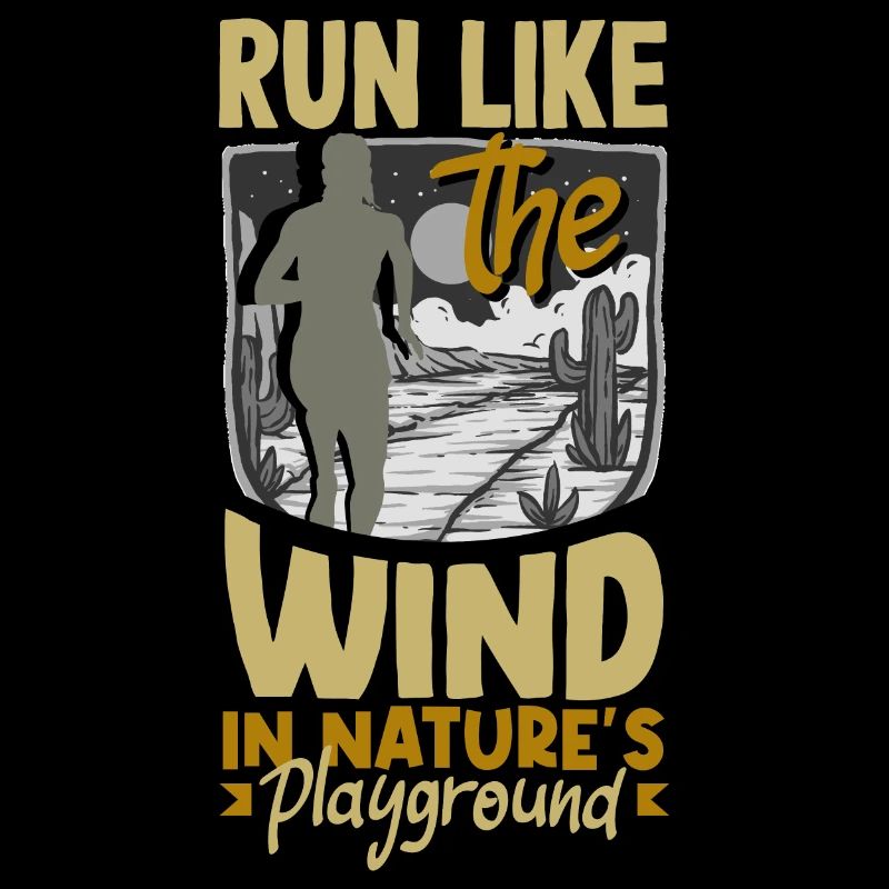 Courez comme le vent dans le terrain de jeu de la nature