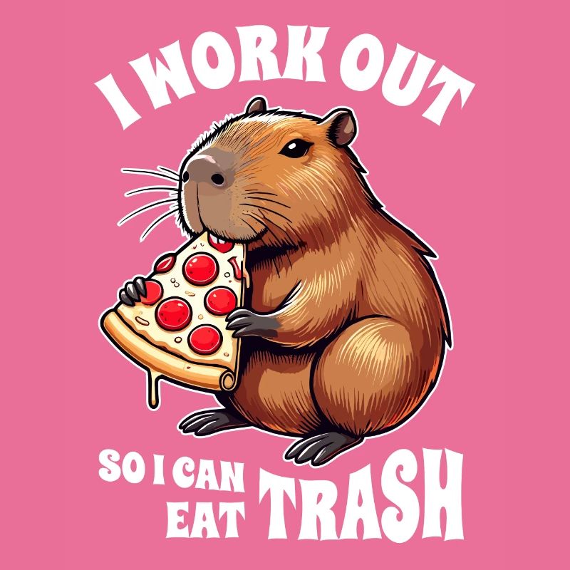 Ich Trainiere, Damit Ich Müll Essen Kann, Capybara