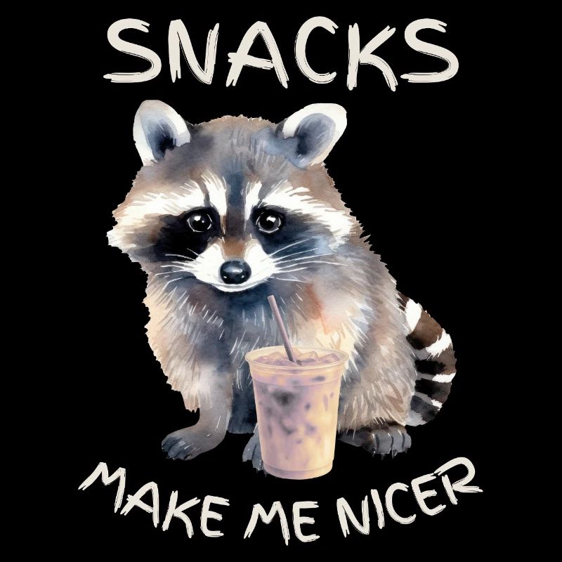 Raccoon Snack Time