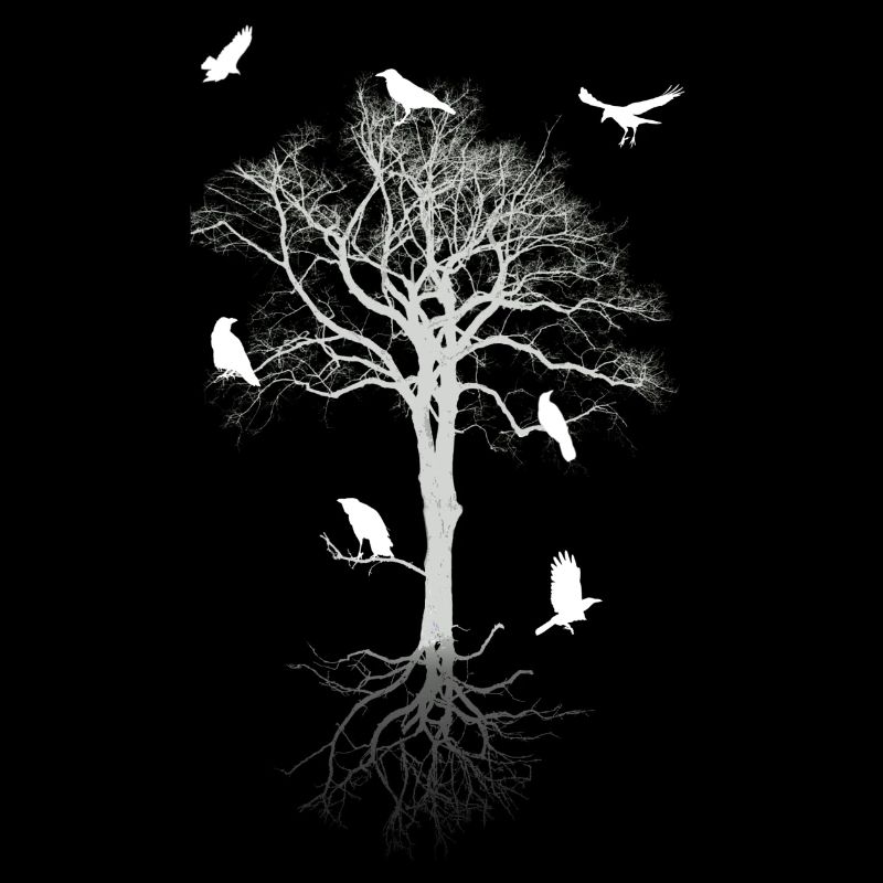 Krähen im Baum