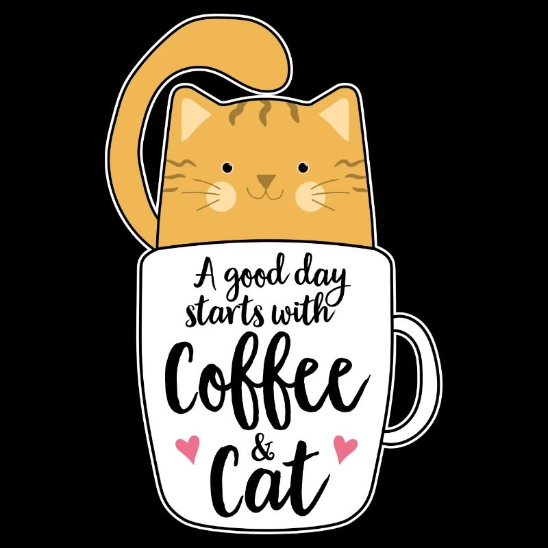 Cadeau d'amant de chat café chat orange