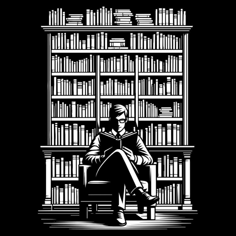 Reading in the library