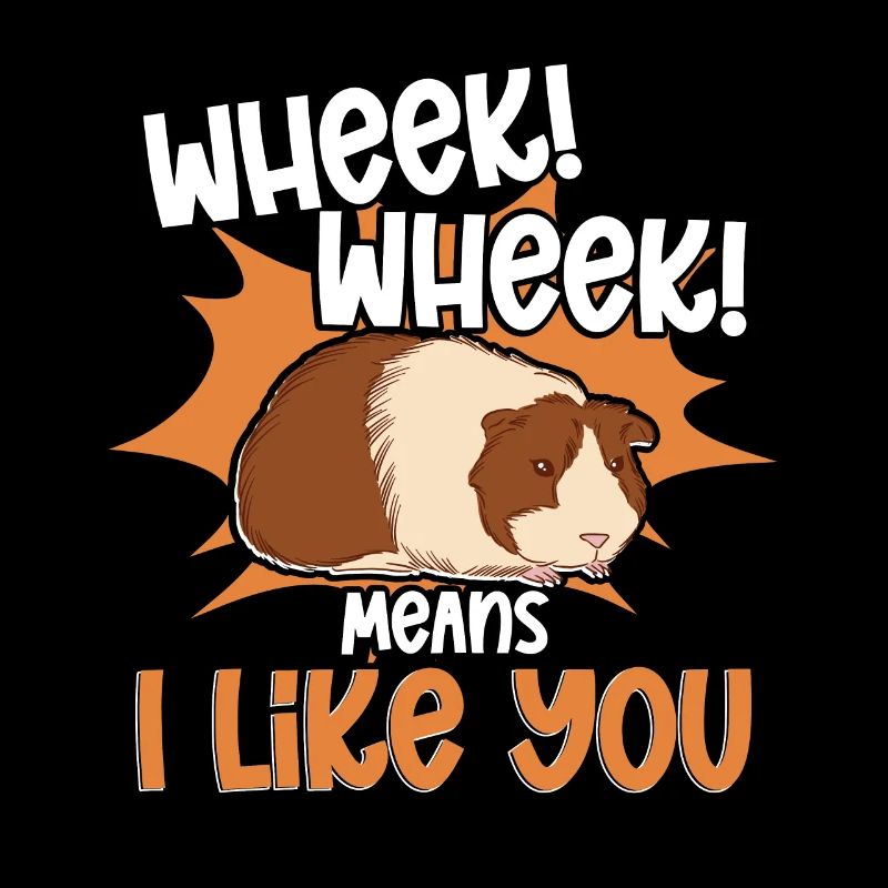 Wheek Wheek signifie que je t’aime mignon Cavy