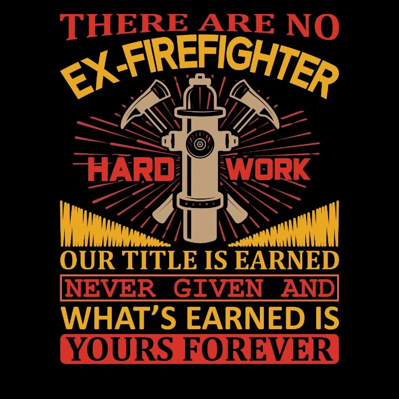 Motif de pompiers avec citation et outils