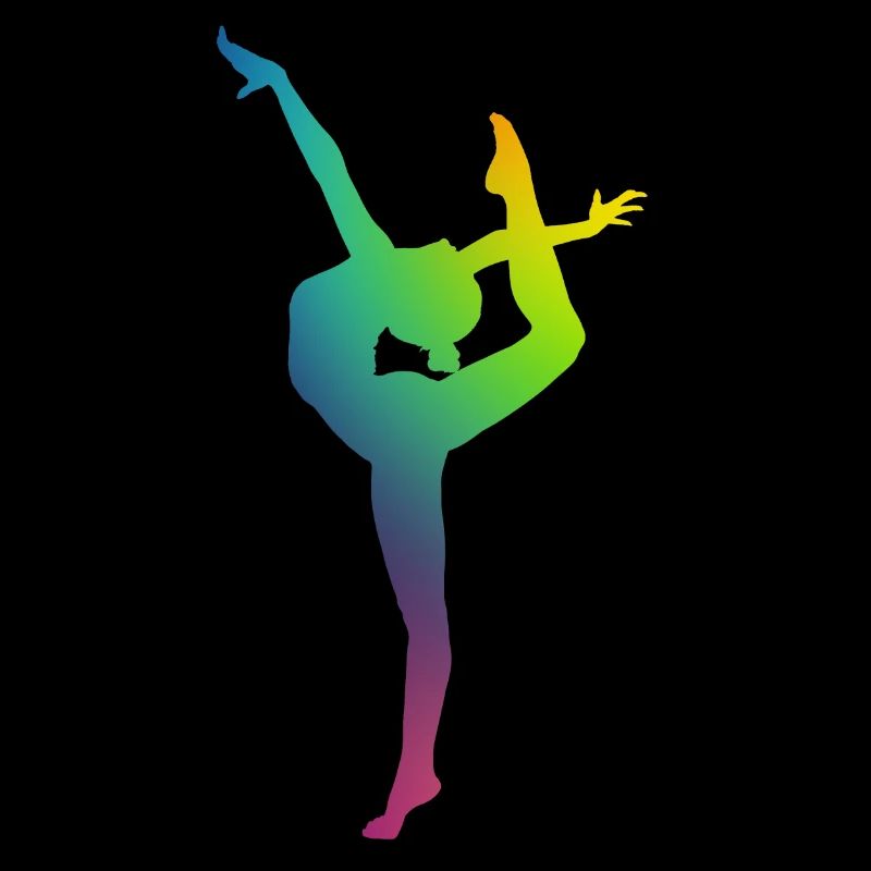 Gymnaste en couleur
