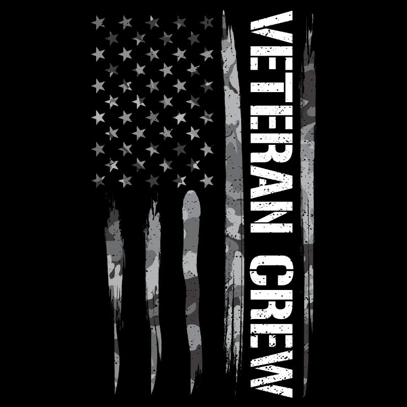 Équipage vétéran - Drapeau américain