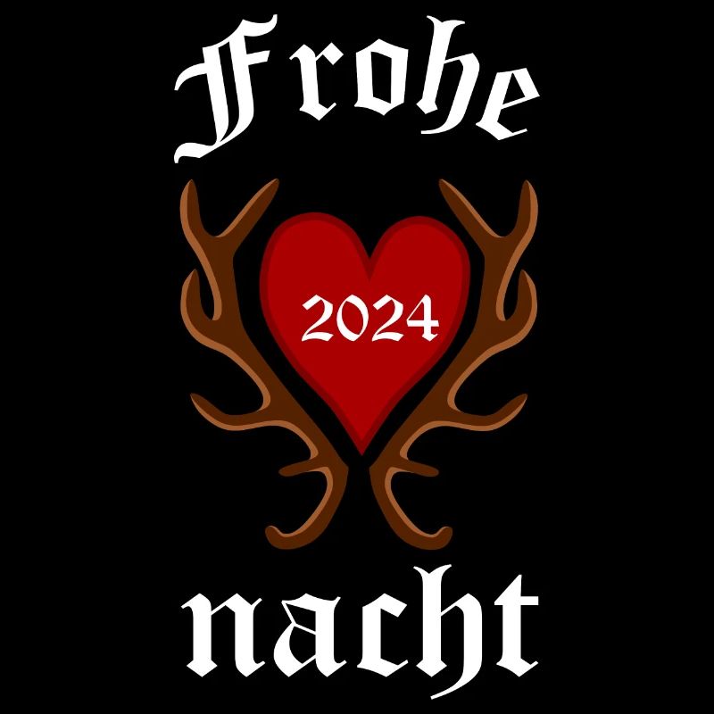 Weihnachten 2024 Jäger Jägerin Geweih