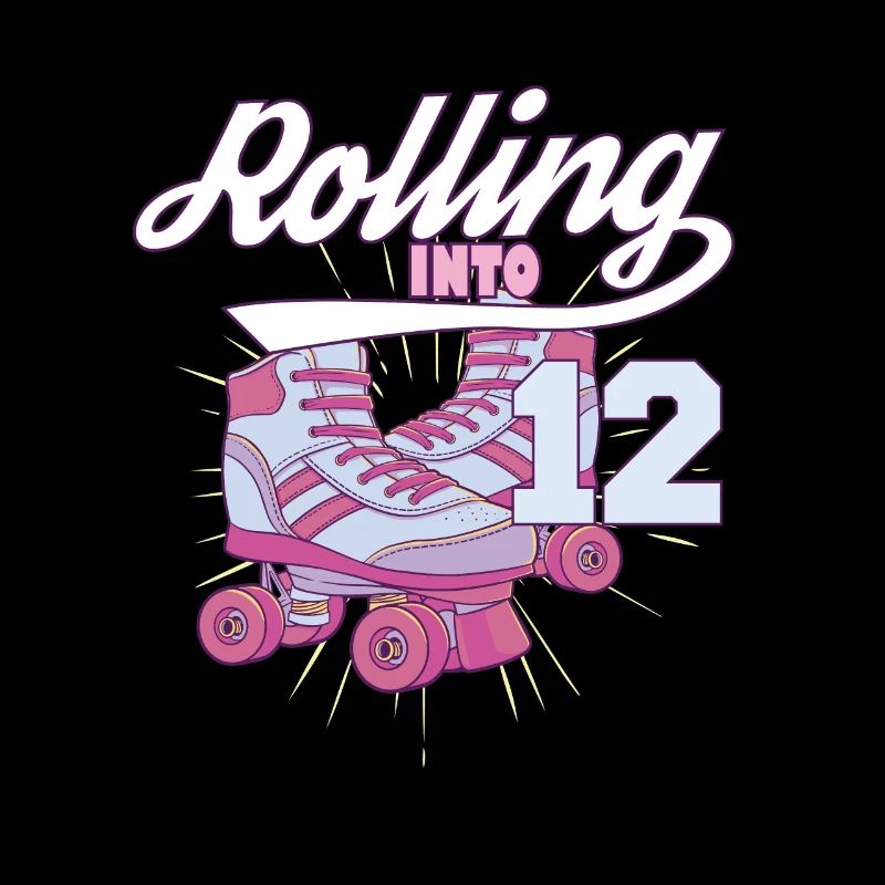 Rolling Into 12 Roller Skating Birthday Party