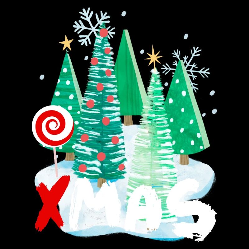 Conception d’arbre de Noël de Noël - idée de cadeau festif