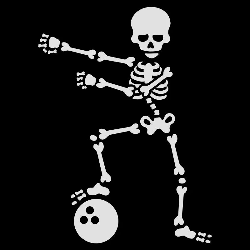 Bowling ball floss dance flossing skeleton
