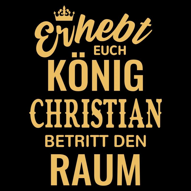 Christian Geschenkidee Geburtstag König lustig