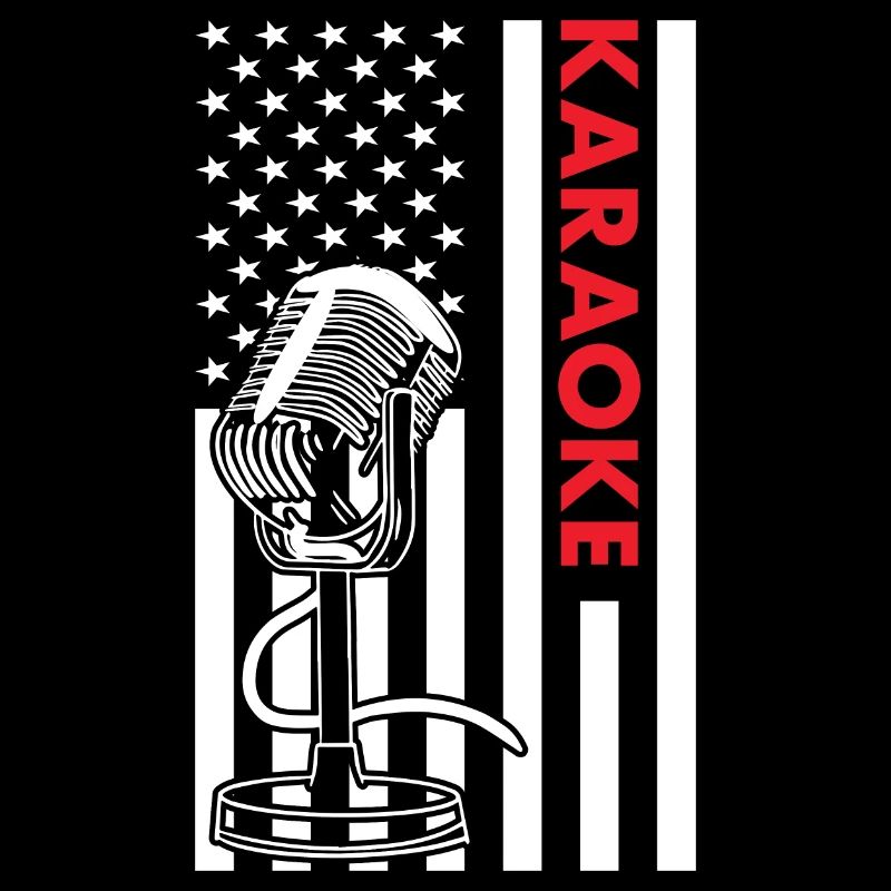 Singer Us Flag Karaoke