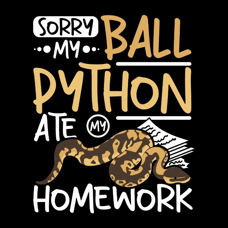 Désolé, mon python royal a mangé mes devoirs