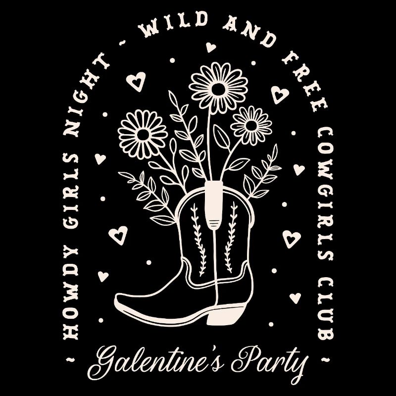 Galentines Mädchen feiern Valentinstagsland
