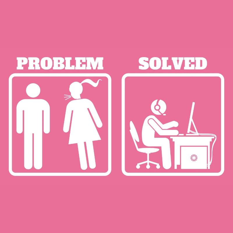 Problem Solved - Pc Gaming Funny Gift