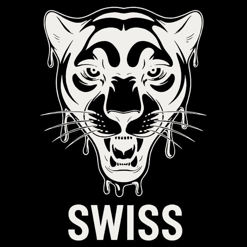 Dripping Tiger Head Swiss Style