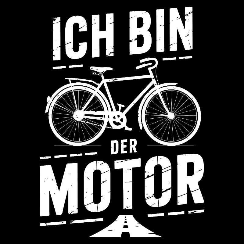 Ich bin der Motor Fahrrad