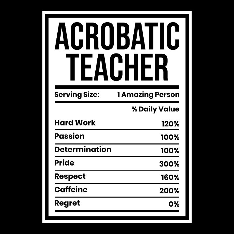 Acrobatics Teacher Serving Size Acrobat Gymnastics