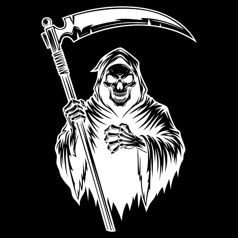 The Grim Reaper Reaper Design Skull Version