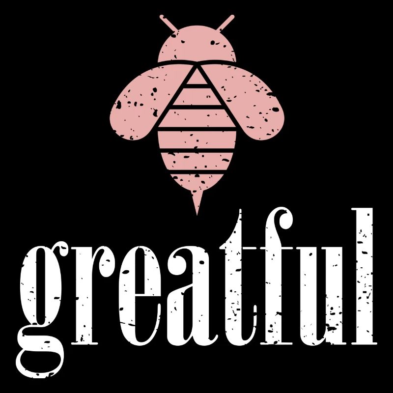 Rosa Bee Greatful Biene Be Greatful