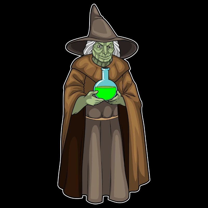 Poción mágica de bruja de Halloween