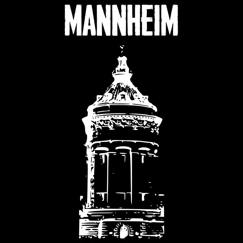 Mannheim Wasserturm Weiß
