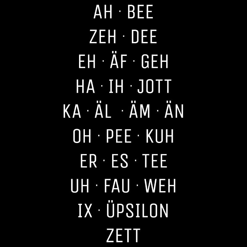 Deutsches Alphabet in Lautschrift