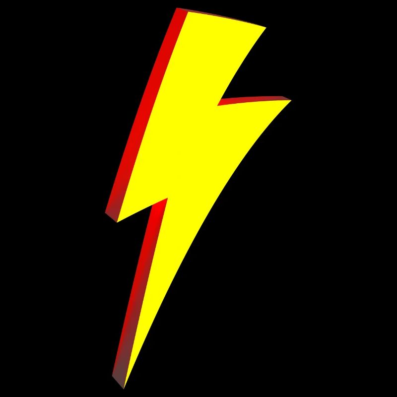 Lightning Bolt Cartoon Stil