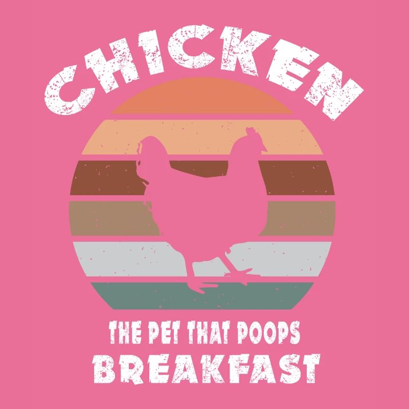 Poulet Le petit déjeuner de caca d’animal -