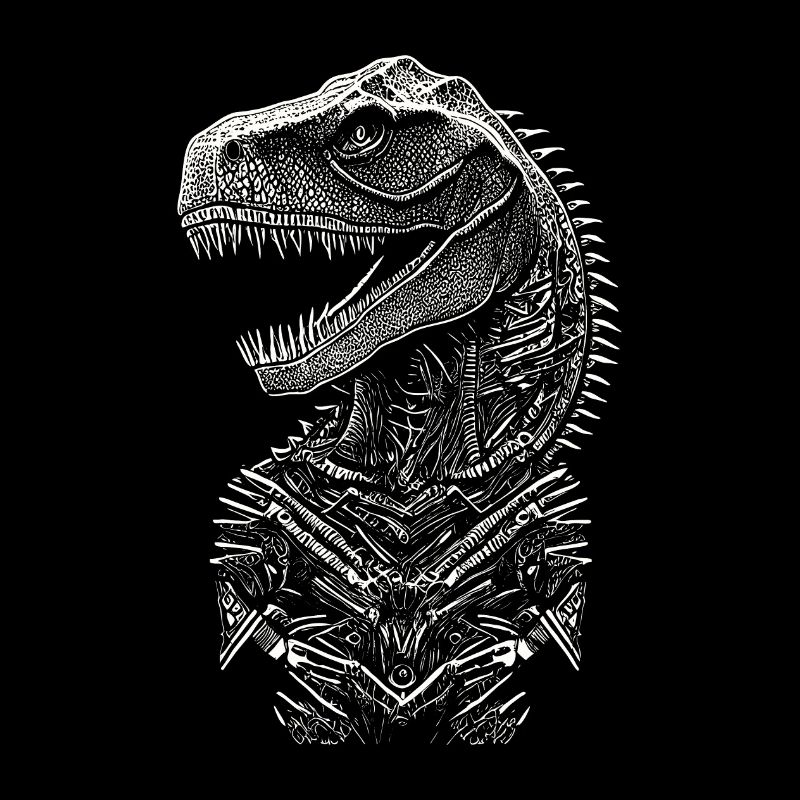 Portrait d'un Dinosaure T-Rex