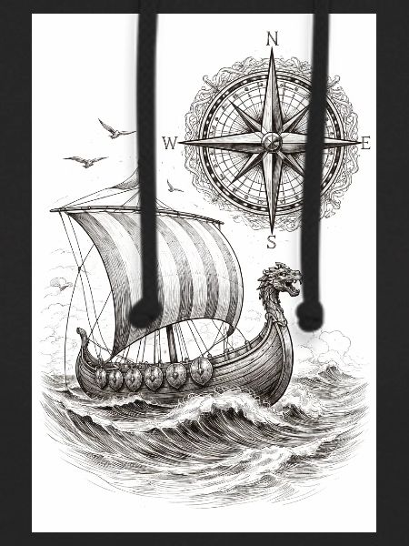 Compass Viking Sailing Ship